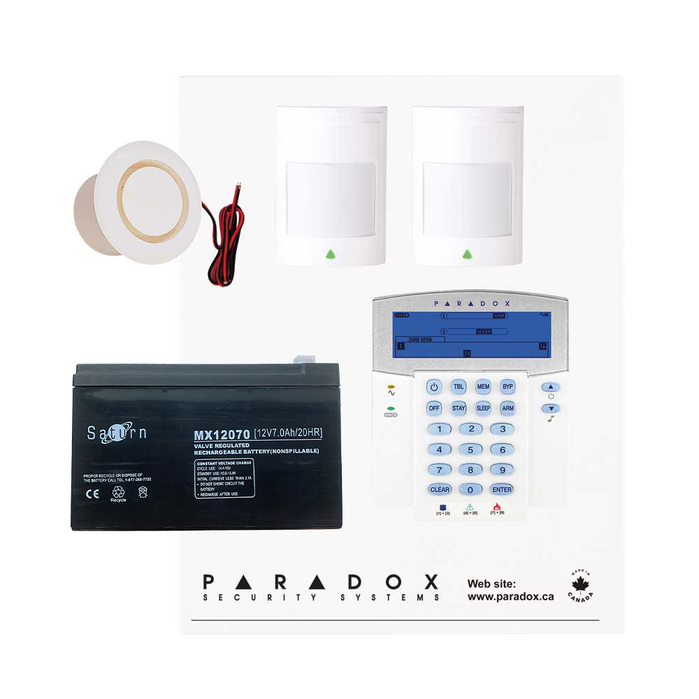 Paradox MG5050+ RF Kit with Small Cabinet & K35 Icon Keypad
