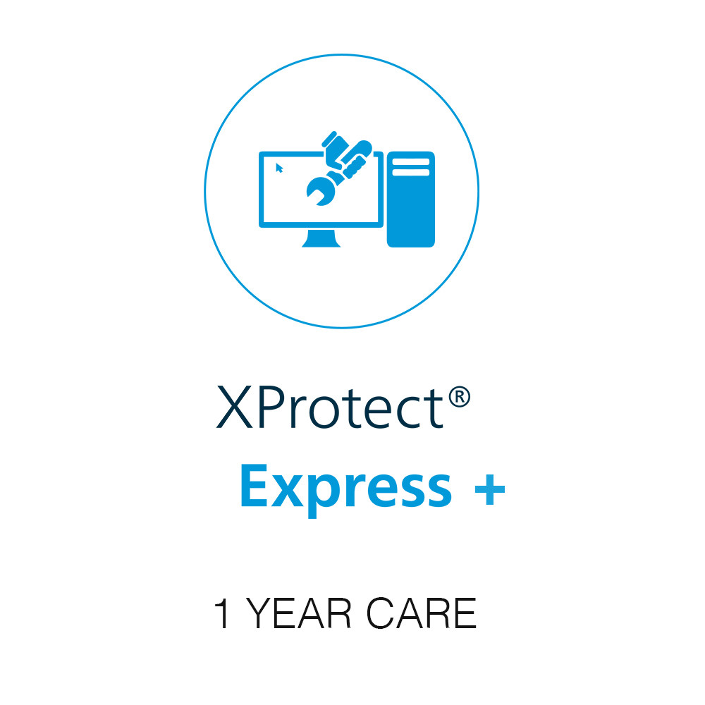 Milestone 1 Year CARE for XP Express+ Camera License - H.265
