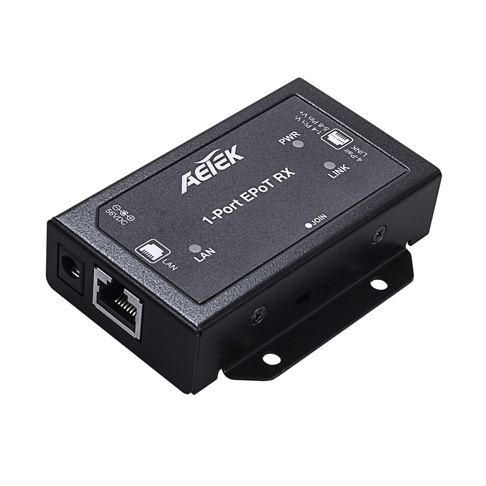 AETEK TE10 1-Port EPoT RX Adapter 56V Input