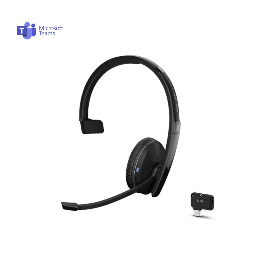 EPOS ADAPT 231 Mono Bluetooth Headset + USB-C Dongle - MS Teams