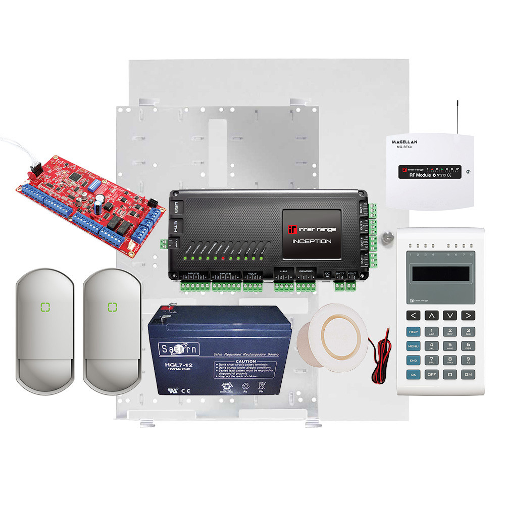 IR Inception Express Intrusion Kit with EliteX Keypad, 2 x Professional PIR, RF LAN Module & 8 Zone LAN Expander