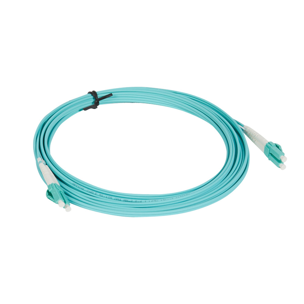 Legrand Fibre Optic Patch Cord - OM4 - SC/SC Duplex - 50/125MU - Multimode - Aqua - 5m