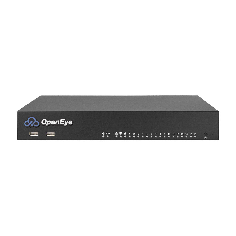 OpenEye 16 Port PoE Appliance, Linux, 12TB (No Lic)