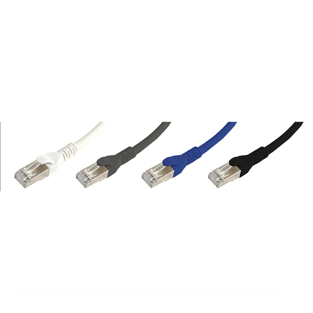 Siemon Copper Patch Cord RJ45 Cat. 6A F-UTP White 1m 26 AWG