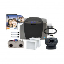 HID Fargo DTC1250e Single Card Printer Bundle