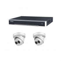 Hikvision 4 Channel 2MP Kit – 2x 2MP Turret Cameras