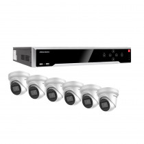 Hikvision 16 Channel 6MP Kit - Includes 16 Channel NVR and 6 x 6MP Turret Cameras