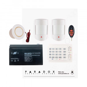 Paradox MG5050+ RF DG Kit with Small Cabinet, K10H Keypad, DG55 PIRs & REM2 Remote