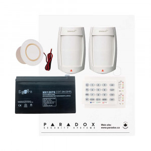 Paradox MG5050+ PMD75 Kit with Small Cabinet, K10H Keypad & Plug Pack