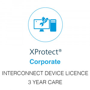 Milestone XProtect Corporate Interconnect Camera Licence - 3 Year Care Plus