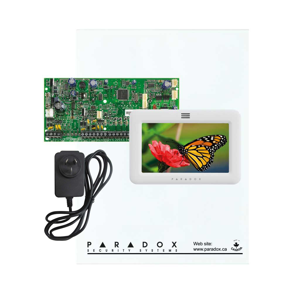 Paradox SP5500+  with Small Cabinet & White TM50 with Plug Pack