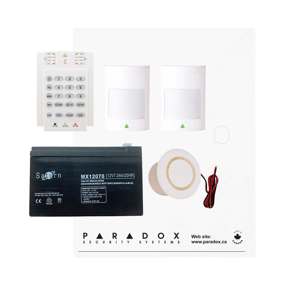 Paradox MG5050+ RF Kit with Small Cabinet & K10V Keypad