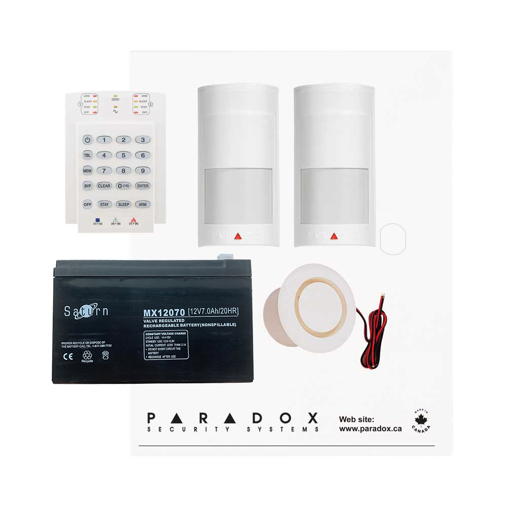 Paradox MG5050+  PMD2P Kit with Small Cabinet & K10V Keypad