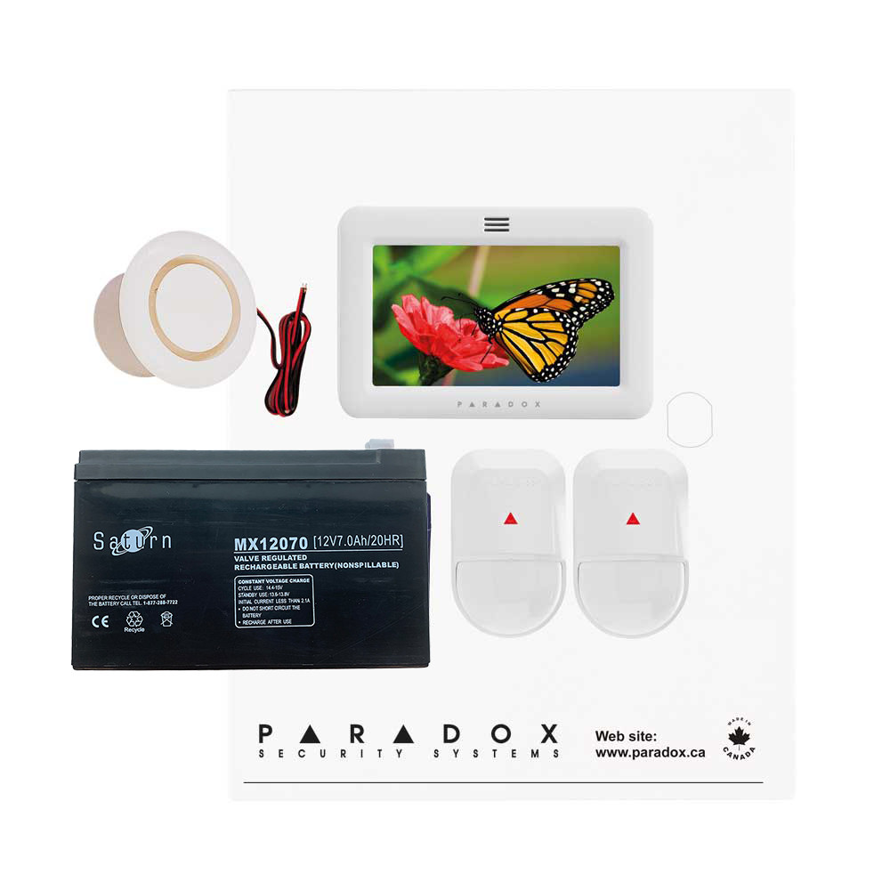 Paradox SP5500+ NV TM50-White Kit with Small Cabinet & White TM50