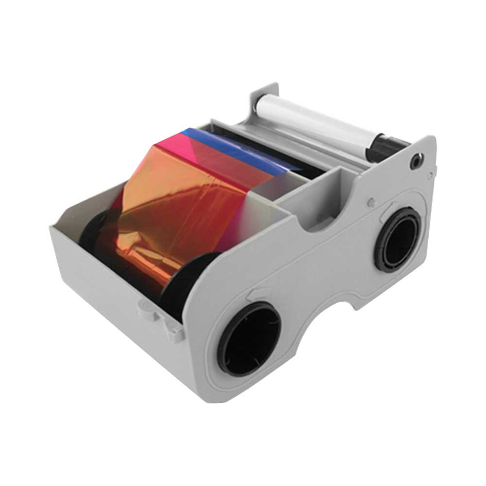 HID FARGO EZ-YMCKO DTC4250e Cartridge with Cleaning Roller