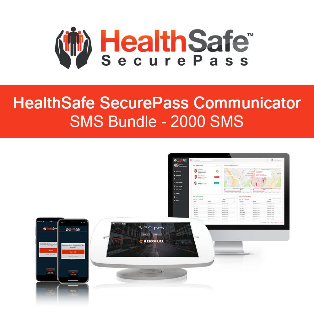 HealthSafe SecurePass Communicator SMS Bundle - 2000 SMS
