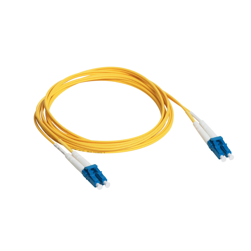 Legrand Fibre Optic Patch Cord - LC/LC Duplex - 9/125UM - Singlemode - Yellow - 3m