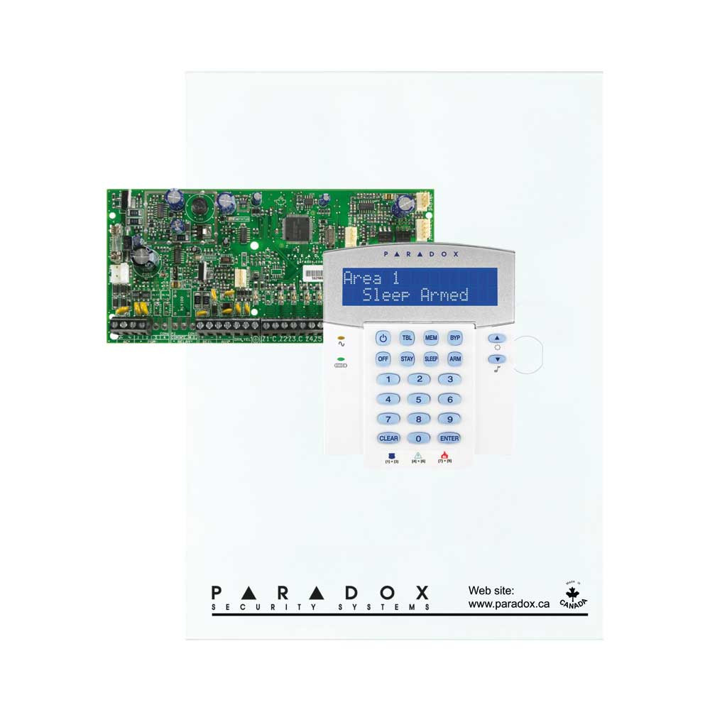 Paradox SP5500+ with Small Cabinet & K32LCD Keypad