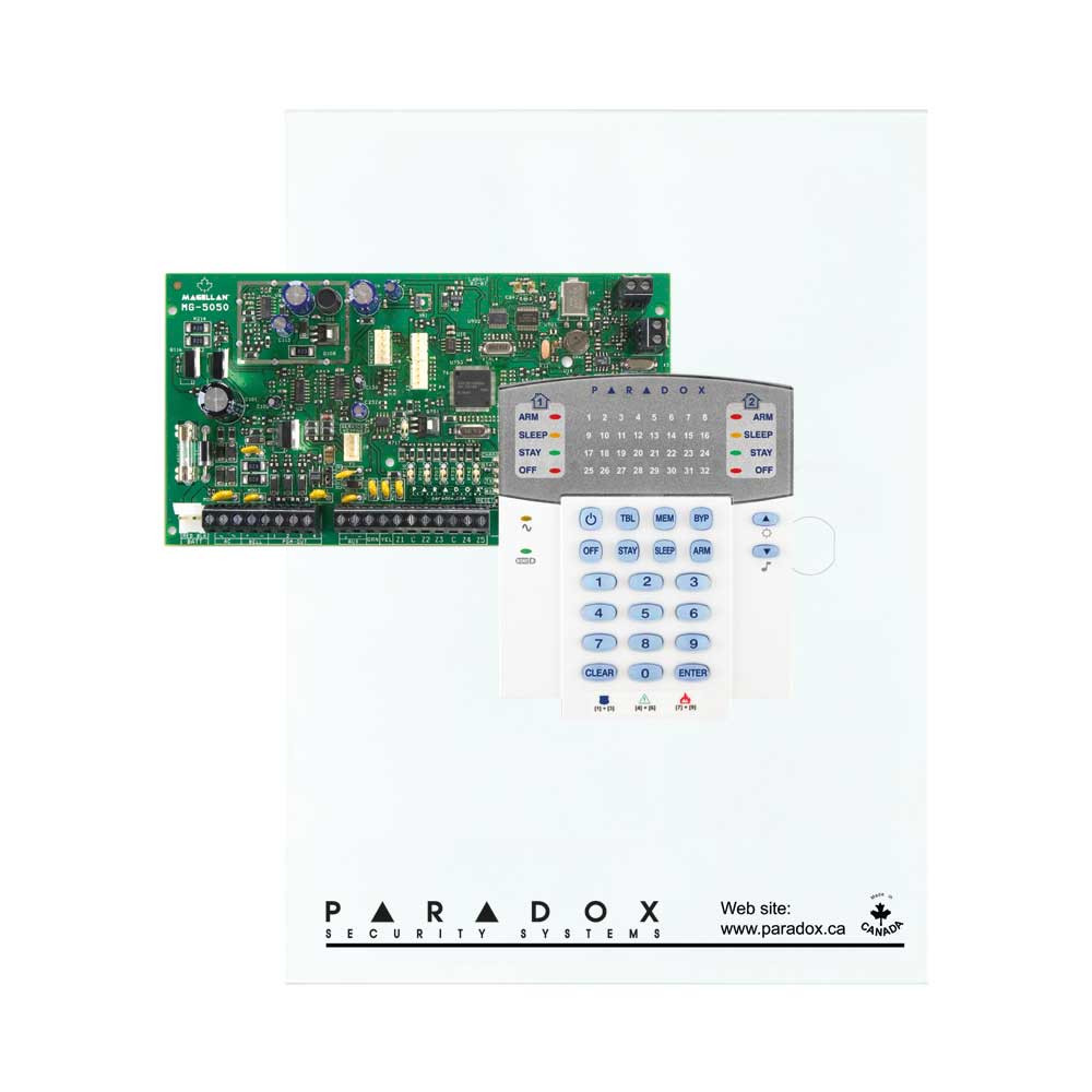 Paradox MG5050+ with Small Cabinet & K32 LED Keypad