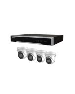 Hikvision 4 Channel Kit - Includes 4CH NVR recorder with 4x 6MP Acusense Turret Camera