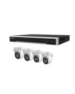 Hikvision 8 Channel  Kit - Includes M series NVR recorder with 4x 6MP Acusense Turret Camera