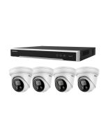Hik 8 Camera 4TB M NVR - 4 x 4K Acu Turret Camera Kit 