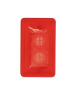 LD92 Surface Mount Piezo with Flashing Lights - 120dB - Red