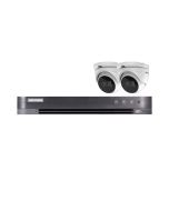 Hikvision 8 Channel Starter Kit - Includes 8CH TVI recorder with 2 x 8MP TVI Turret Cameras