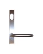 Lockwood 4801/70SC - External Plate & Lever with Cylinder Hole - 23mm Narrow Backset