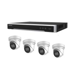 Hikvision 16 Channel 6MP Kit - 4 x 6MP  Acusense Turret Cameras