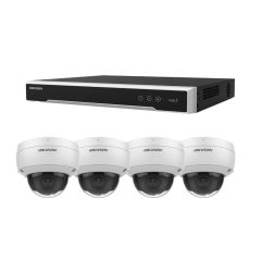 Hik 8 Camera 4TB M NVR - 4 x 4K Acu Dome Camera Kit