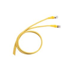 Legrand Cat6a Patch Cord - RJ45 - S/FTP - Yellow - 1m - PVC