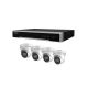 Hikvision 4 Channel Kit - Includes 4CH NVR recorder with 4x 6MP Acusense Turret Camera